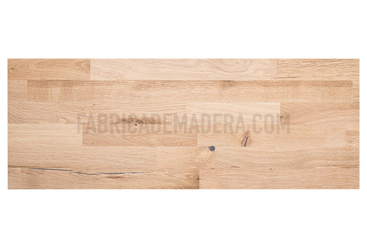 PELDAÑO DE ROBLE Finger Joint Con Nudos 27 mm grosor UA