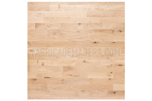 DESCANSILLO DE ROBLE Finger Joint Con Nudos 80 mm grosor UA