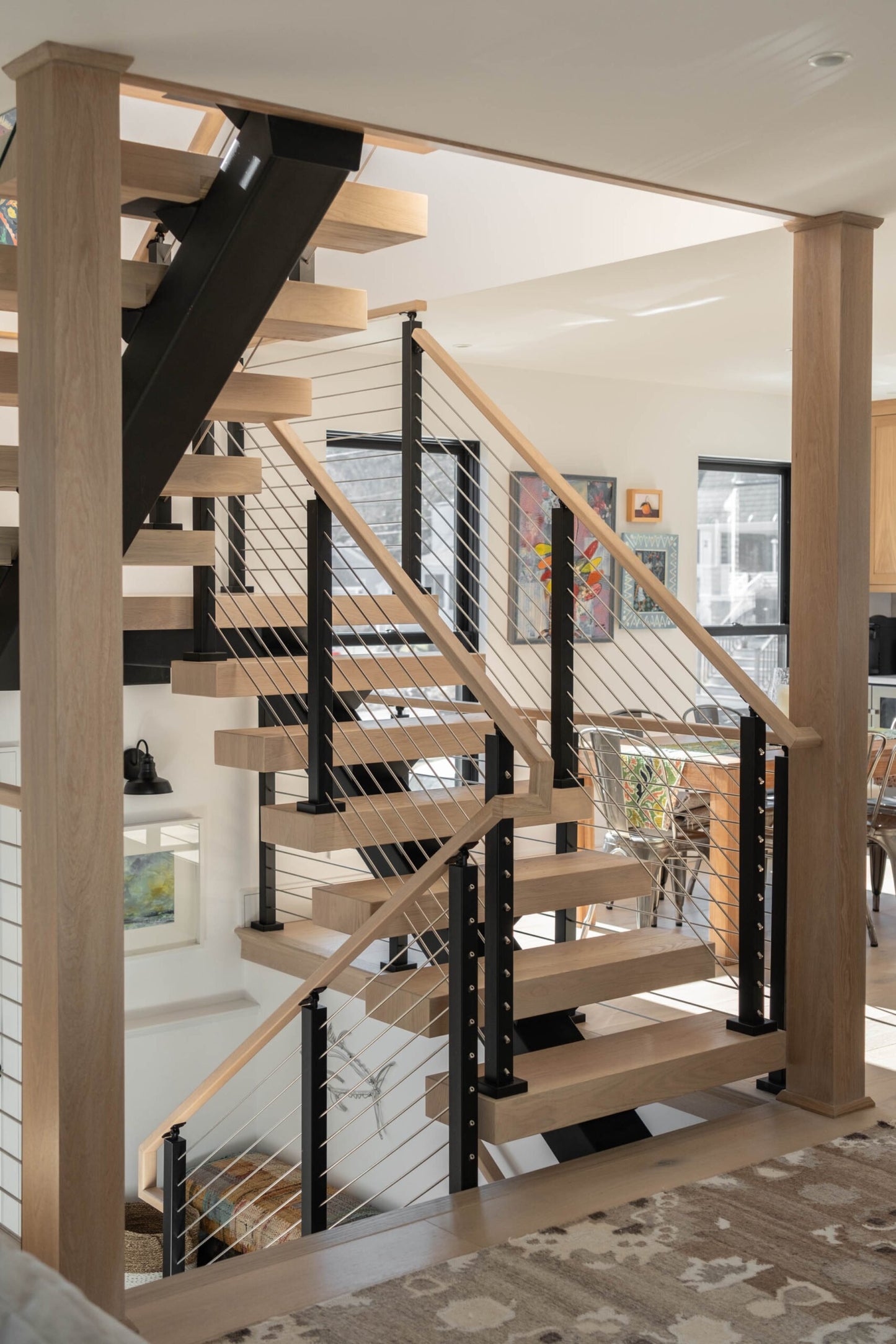 PASAMANOS DE ROBLE DE LAMINA FINGER JOINT SIN RANURA