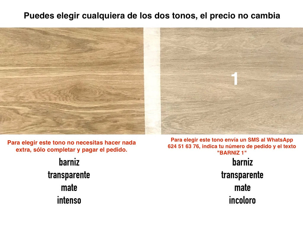 DESCANSILLO DE ROBLE Lamina Entera *BARNIZADO*
