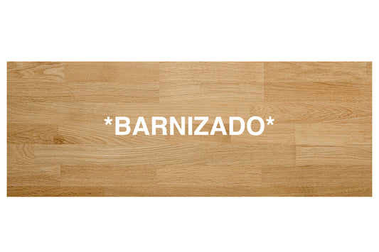 6. PELDAÑO DE ROBLE Lamina Finger Joint *BARNIZADO*