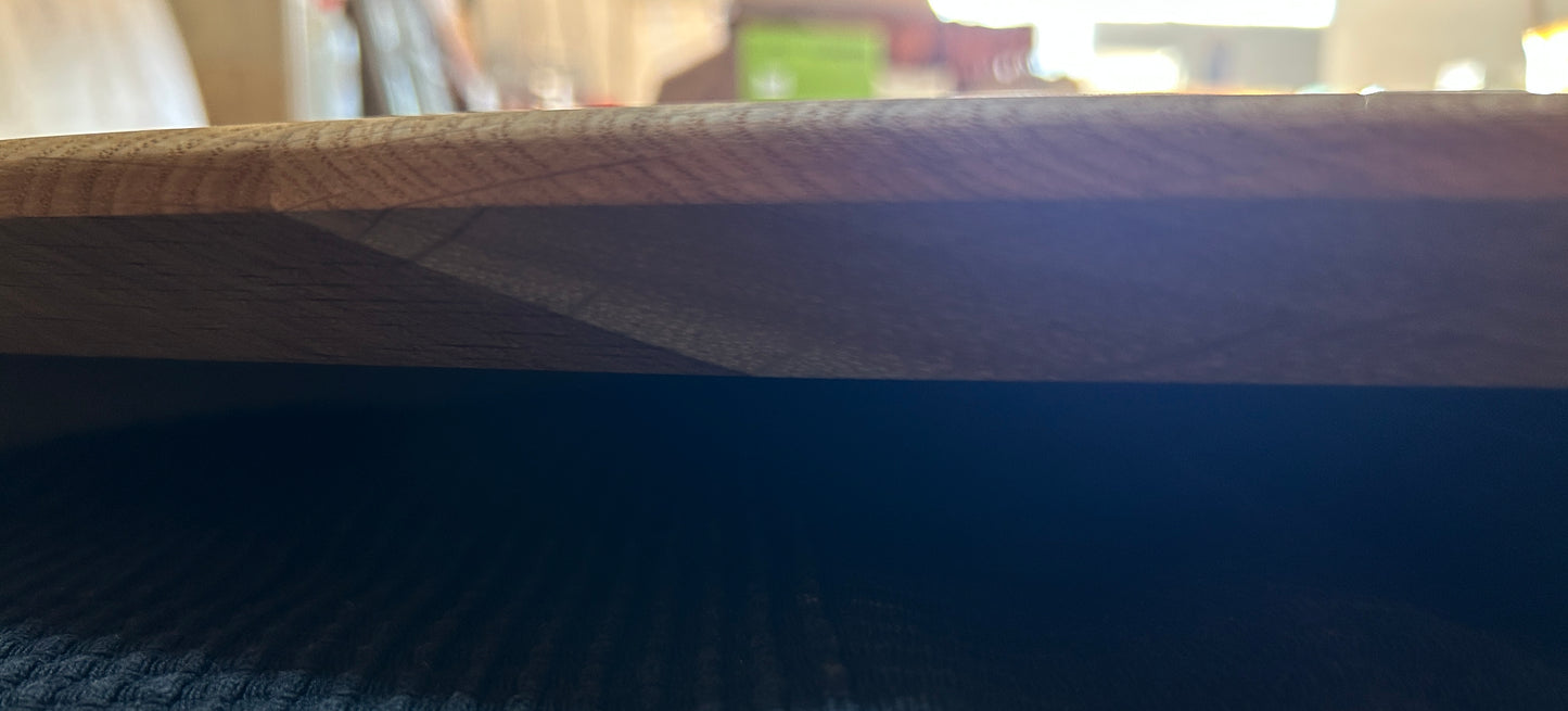 TAPA / TABLERO / SOBRE / ENCIMERA REDONDA DE ROBLE MACIZO Lamina Entera 1000 x 27 mm