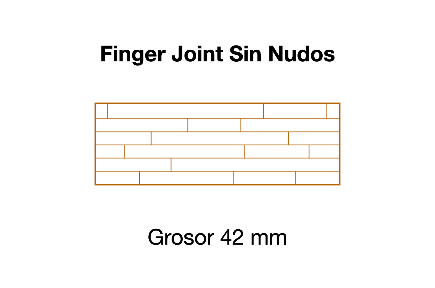 PELDAÑO DE ROBLE Finger Joint Sin Nudos 42 mm grosor ES