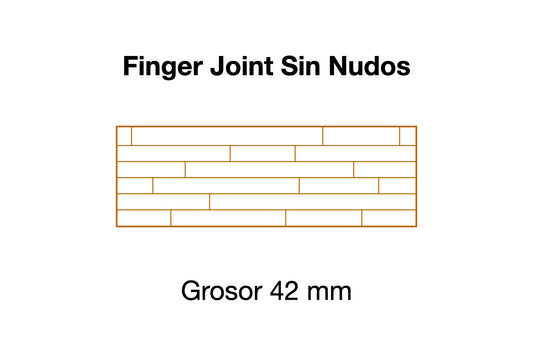 PELDAÑO DE ROBLE Finger Joint Sin Nudos 42 mm grosor ES