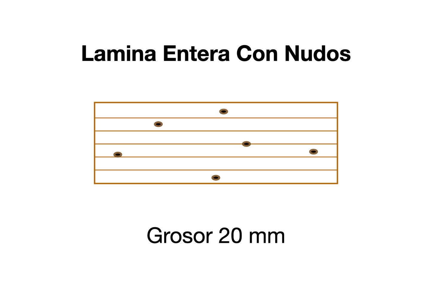 PELDAÑO DE ROBLE Lamina Entera Con Nudos 20 mm grosor ES