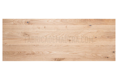 PELDAÑO DE ROBLE Lamina Entera Con Nudos 42 mm grosor ES