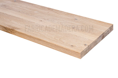 PELDAÑO DE ROBLE Lamina Entera Con Nudos 42 mm grosor ES