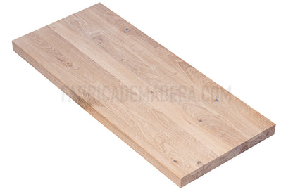 PELDAÑO DE ROBLE Lamina Entera Con Nudos 40 mm grosor UA