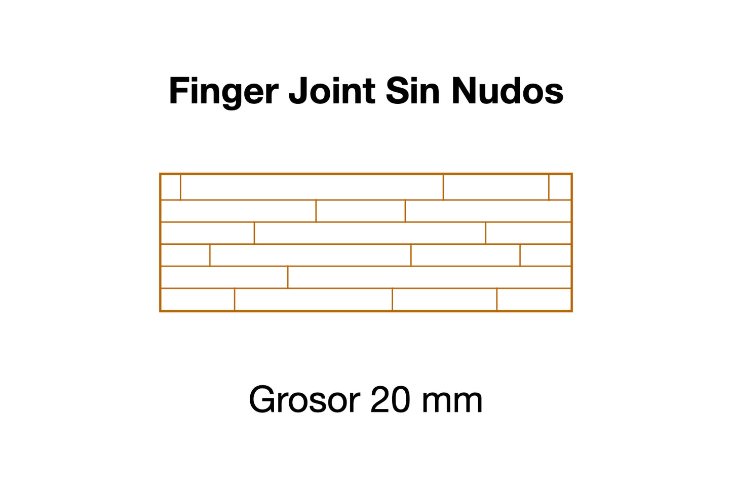 PELDAÑO DE ROBLE Finger Joint Sin Nudos 20 mm grosor UA