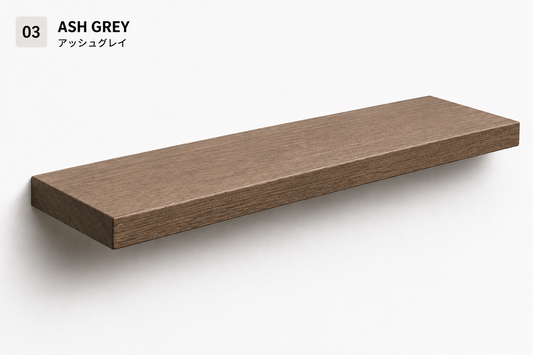 BOUQUET CLASSIC — Tono Ash Grey | Balda de Roble de Lámina Entera | 7,5 cm