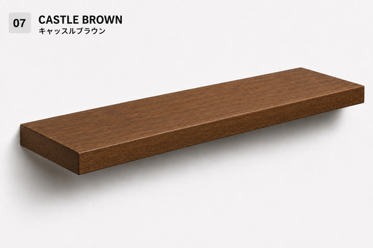 BOUQUET CLASSIC — Tono Castle Brown | Balda de Roble de Lámina Entera | 7,5 cm