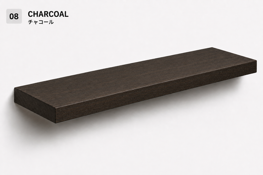 BOUQUET CLASSIC — Tono Charcoal | Balda de Roble de Lámina Entera | 7,5 cm