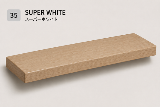 BOUQUET CLASSIC — Tono Super White | Balda de Roble de Lámina Entera | 4 cm