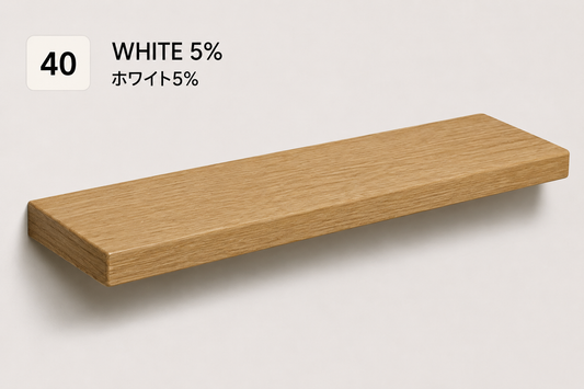 BOUQUET CLASSIC — Tono White 5% | Balda de Roble de Lámina Entera | 4 cm
