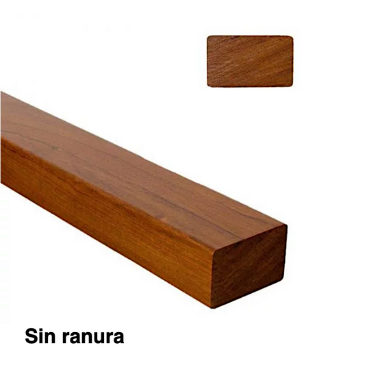 PASAMANOS DE ROBLE DE LAMINA FINGER JOINT SIN RANURA