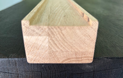PASAMANOS DE ROBLE DE LAMINA FINGER JOINT CON RANURA