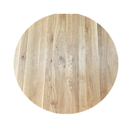 TAPA / TABLERO / SOBRE / ENCIMERA REDONDA DE ROBLE MACIZO Lamina Entera 800 x 20 mm