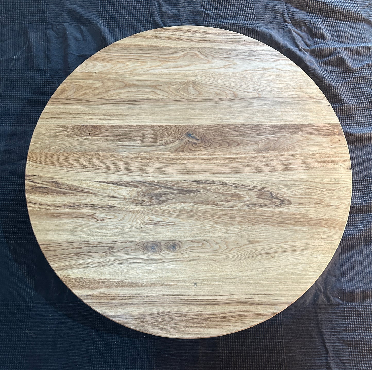 TAPA / TABLERO / SOBRE / ENCIMERA REDONDA DE ROBLE MACIZO Lamina Entera 1000 x 40 mm