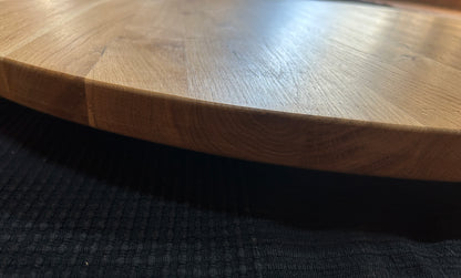 TAPA / TABLERO / SOBRE / ENCIMERA REDONDA DE ROBLE MACIZO Lamina Entera 800 x 27 mm
