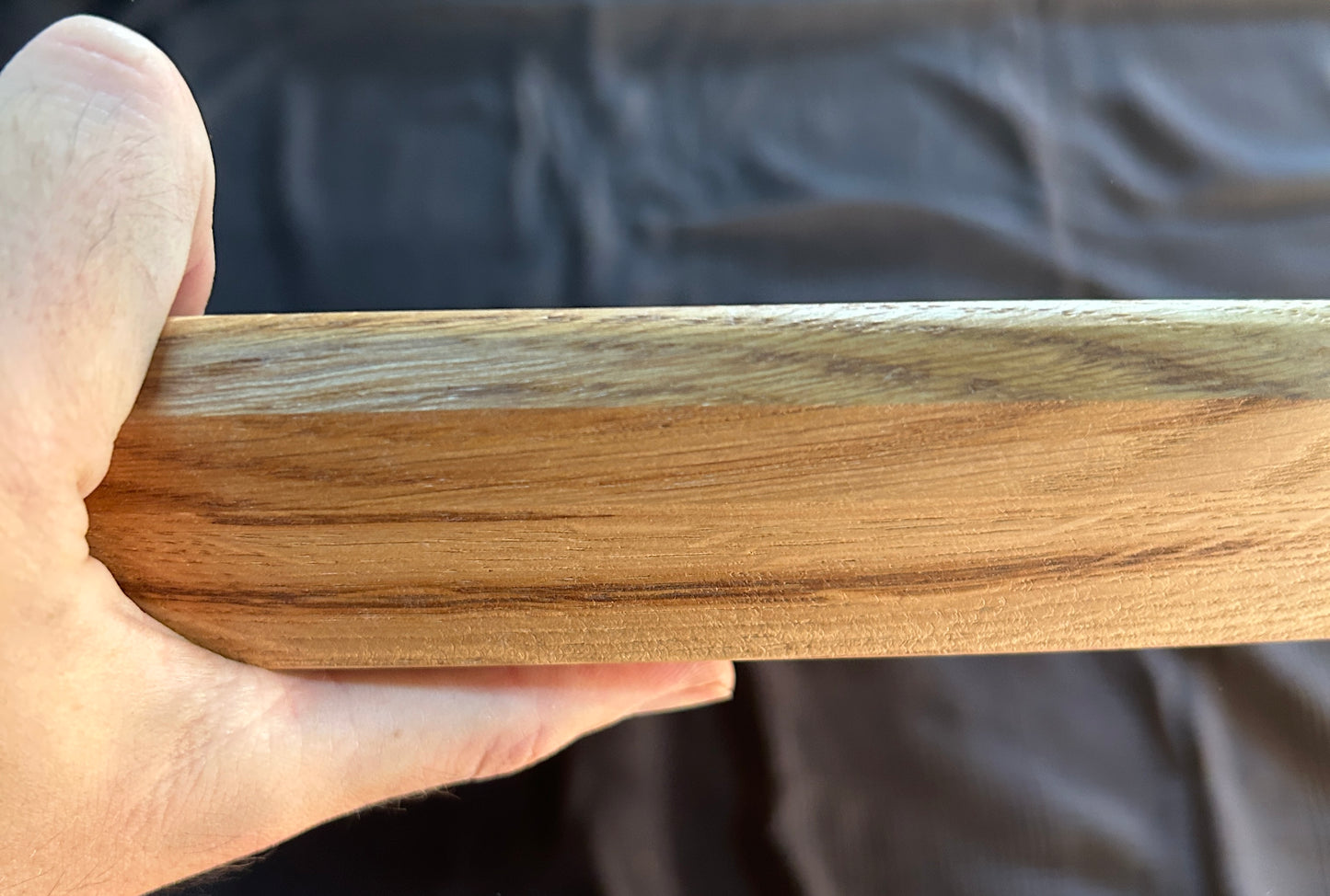 TAPA / TABLERO / SOBRE / ENCIMERA REDONDA DE ROBLE MACIZO Lamina Entera 1000 x 40 mm