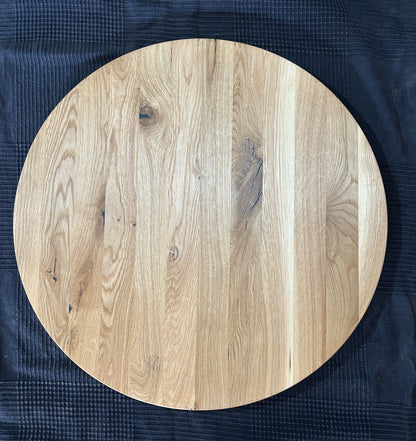 TAPA / TABLERO / SOBRE / ENCIMERA REDONDA DE ROBLE MACIZO Lamina Entera 600 x 20 mm