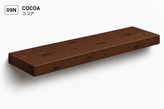 BOUQUET RUSTIC — Tono Cocoa | Balda de Roble de Lámina Entera | 7,5 cm