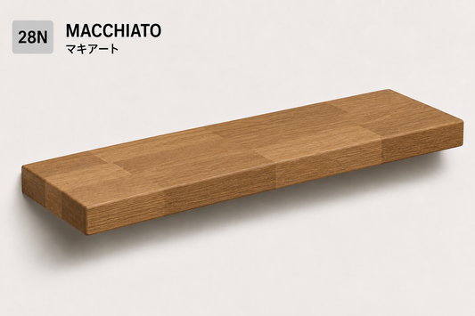 PARQUET — balda flotante de roble macizo Finger Joint — tono Macchiato — 7,5 cm