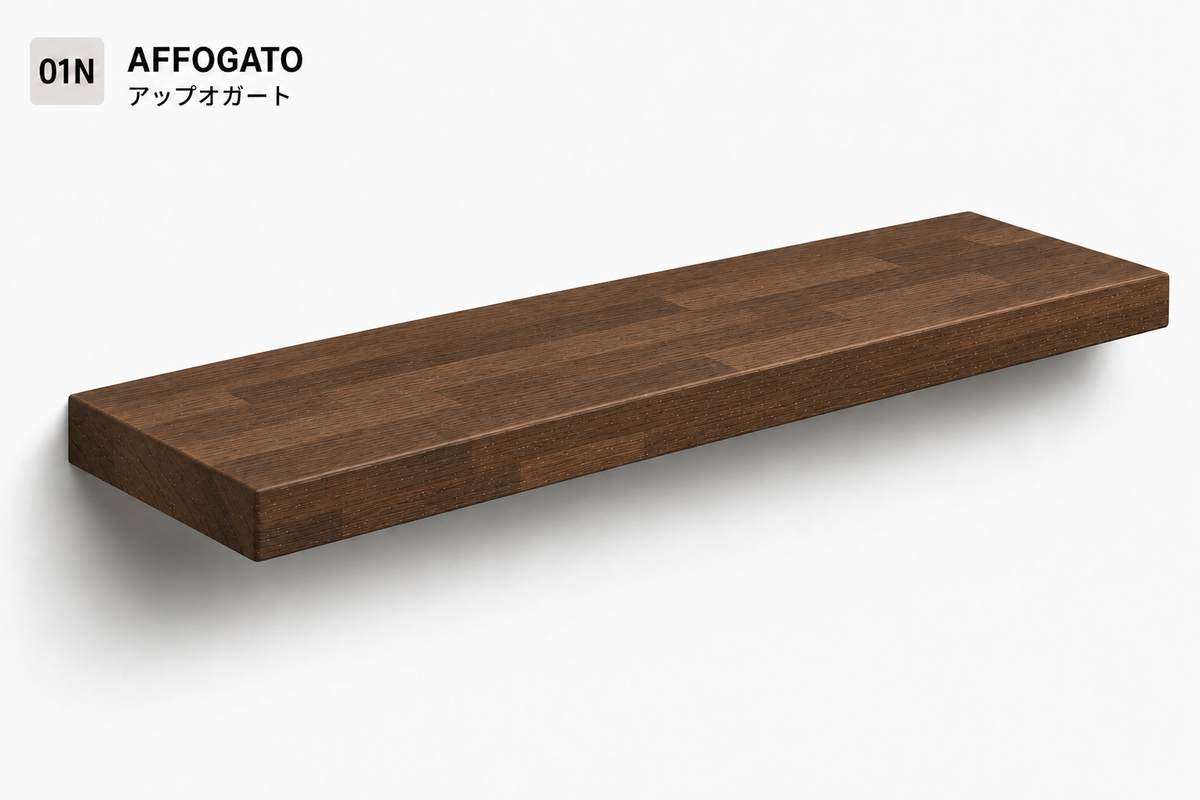 PARQUET — balda flotante de roble macizo Finger Joint — tono Affogato — 4 cm