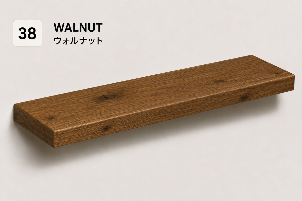 BOUQUET RUSTIC — Tono Walnut | Balda de Roble de Lámina Entera | 7,5 cm
