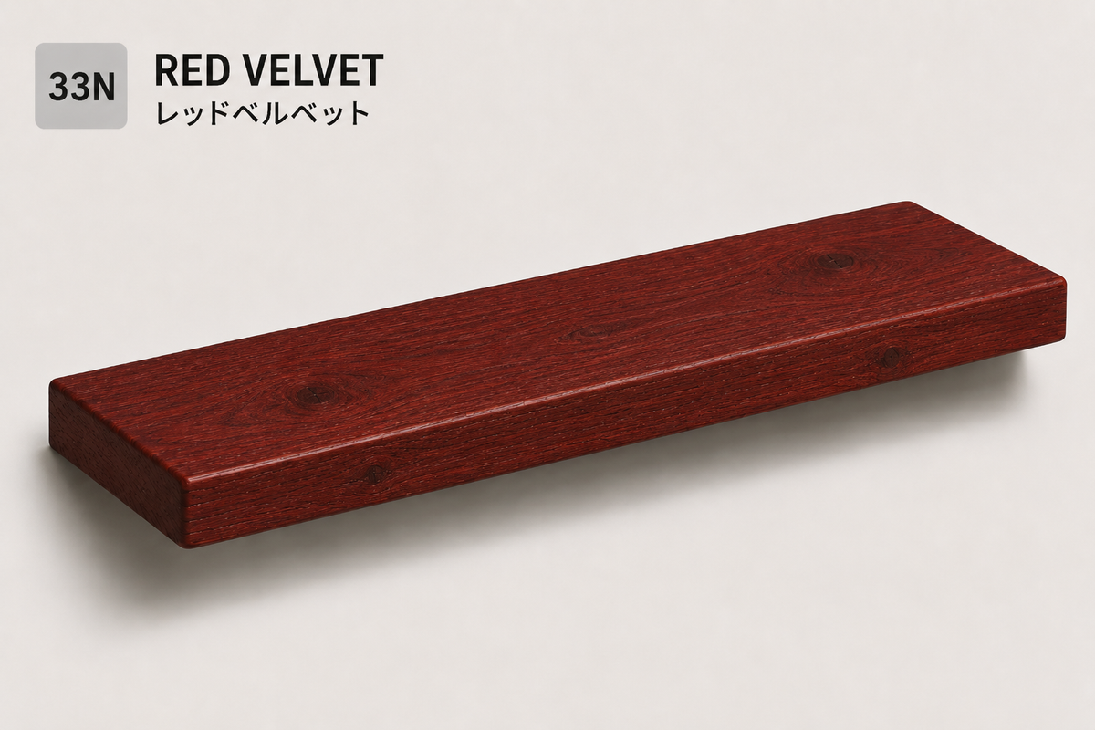 BOUQUET RUSTIC — Tono Red Velvet | Balda de Roble de Lámina Entera