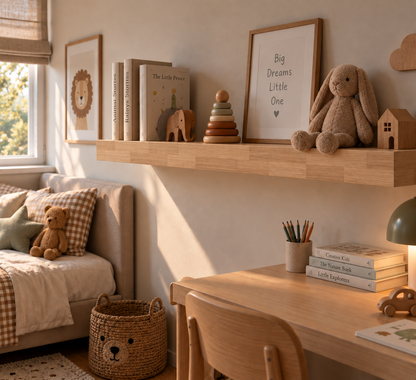PARQUET — balda flotante de roble macizo Finger Joint — tono Almond — 4 cm