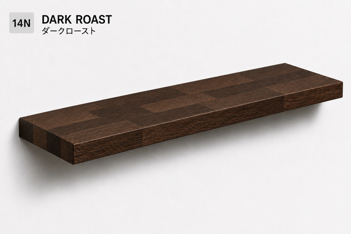 PARQUET — balda flotante de roble macizo Finger Joint — tono Dark Roast — 5,3 cm