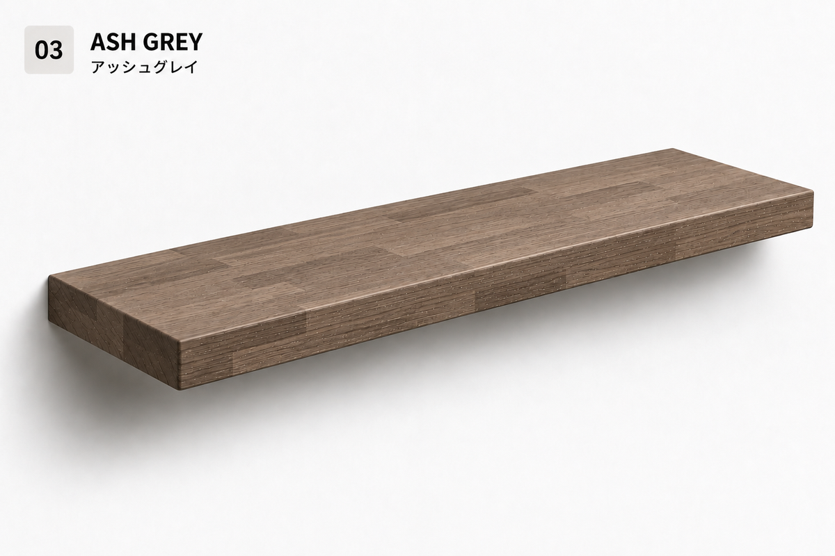 PARQUET — balda flotante de roble macizo Finger Joint — tono Ash Grey — 4 cm