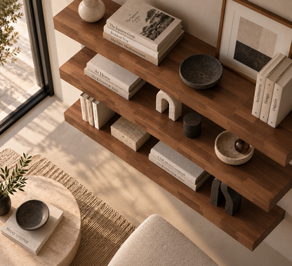 PARQUET — balda flotante de roble macizo Finger Joint — tono Affogato