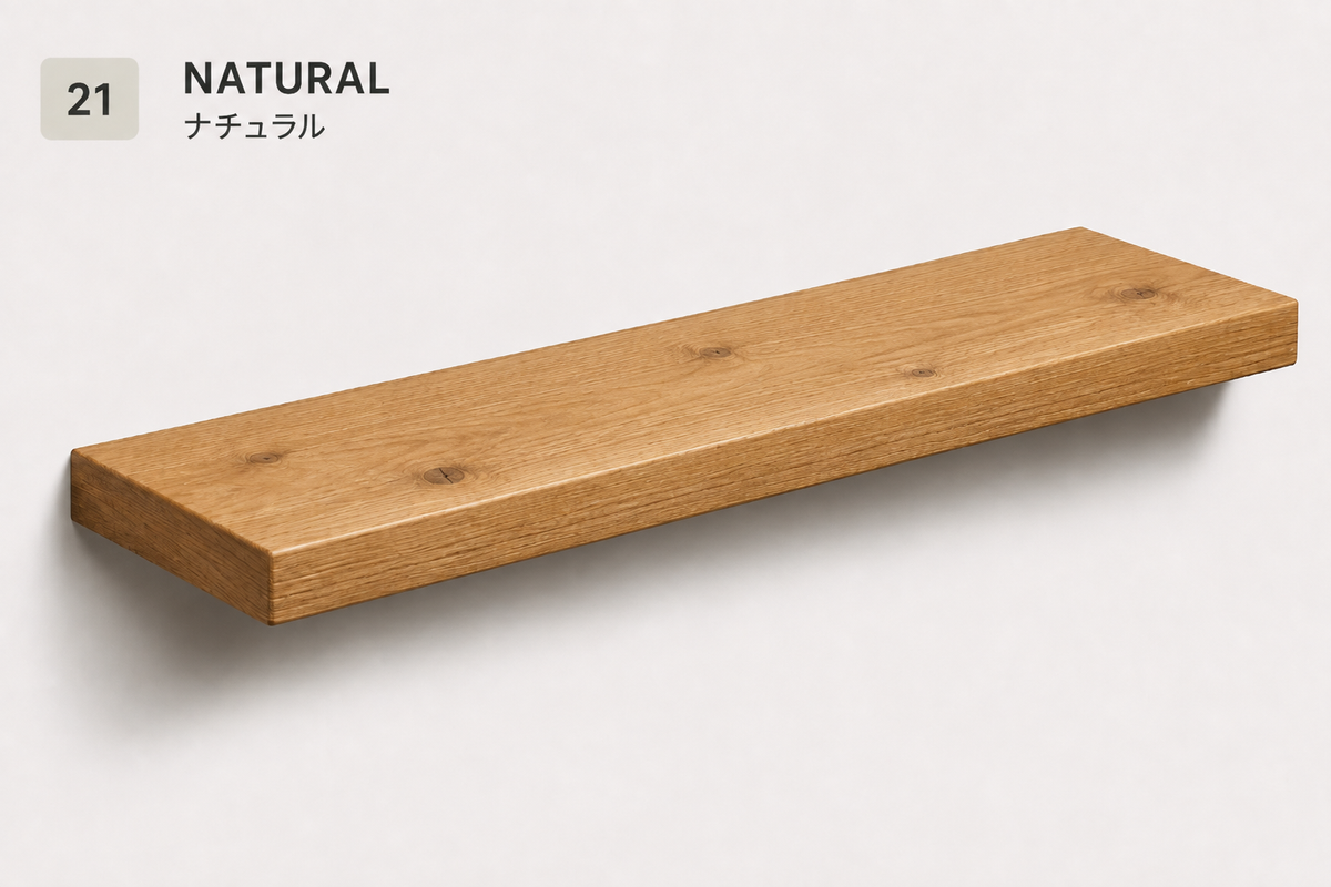 BOUQUET RUSTIC — Tono Natural | Balda de Roble de Lámina Entera | 5,3 cm