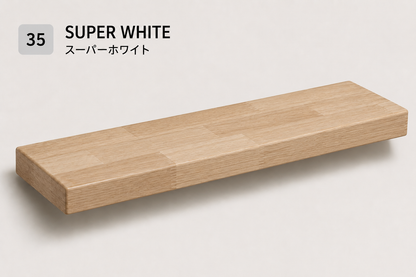 PARQUET — balda flotante de roble macizo Finger Joint — tono Super White — 4 cm