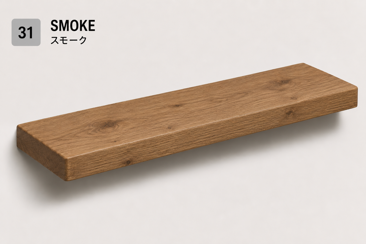 BOUQUET RUSTIC — Tono Smoke | Balda de Roble de Lámina Entera | 5,3 cm