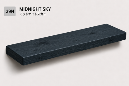 BOUQUET RUSTIC — Tono Midnight Sky | Balda de Roble de Lámina Entera | 8,5 cm