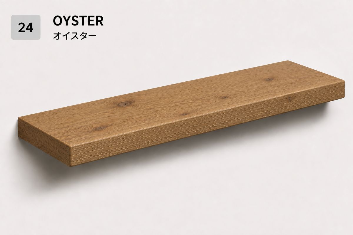 BOUQUET RUSTIC — Tono Oyster | Balda de Roble de Lámina Entera