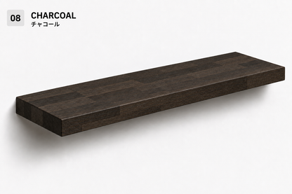 PARQUET — balda flotante de roble macizo Finger Joint — tono Charcoal — 4 cm