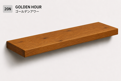 BOUQUET RUSTIC — Tono Golden Hour | Balda de Roble de Lámina Entera