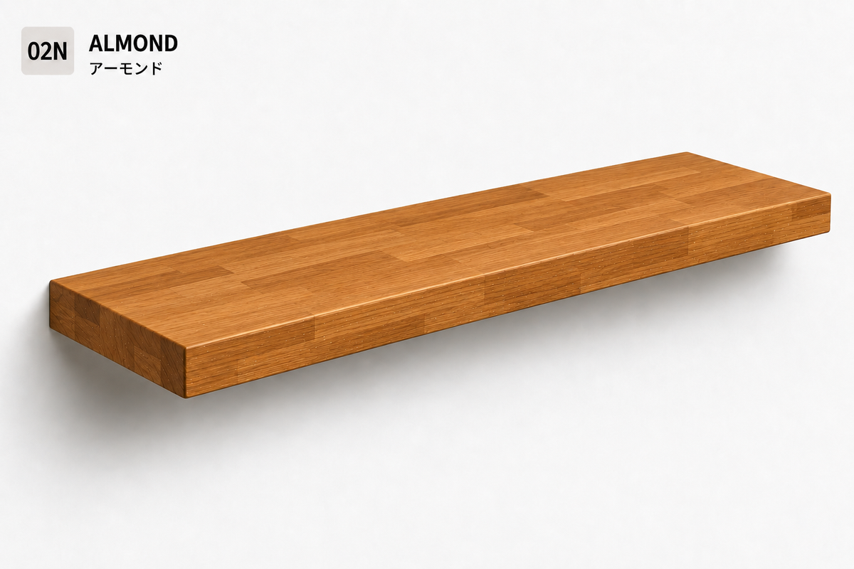 PARQUET — balda flotante de roble macizo Finger Joint — tono Almond — 5,3 cm