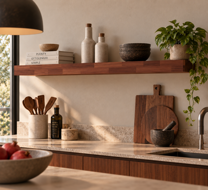 PARQUET — balda flotante de roble macizo Finger Joint — tono Black — 3 cm