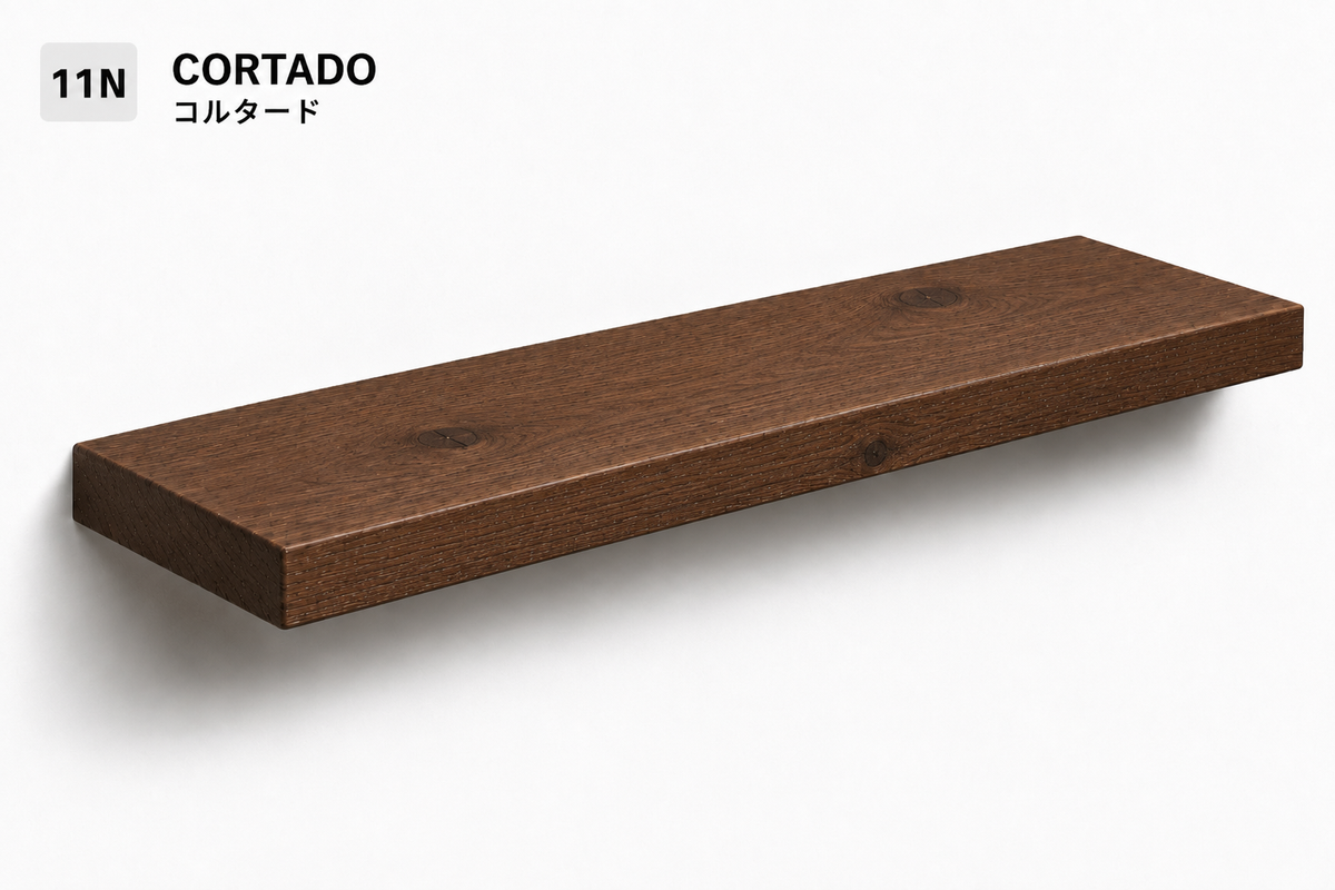 BOUQUET RUSTIC — Tono Cortado | Balda de Roble de Lámina Entera