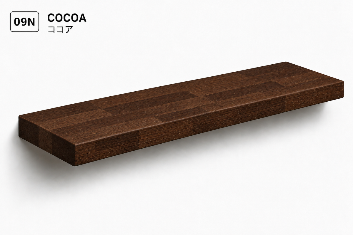 PARQUET — balda flotante de roble macizo Finger Joint — tono Cocoa