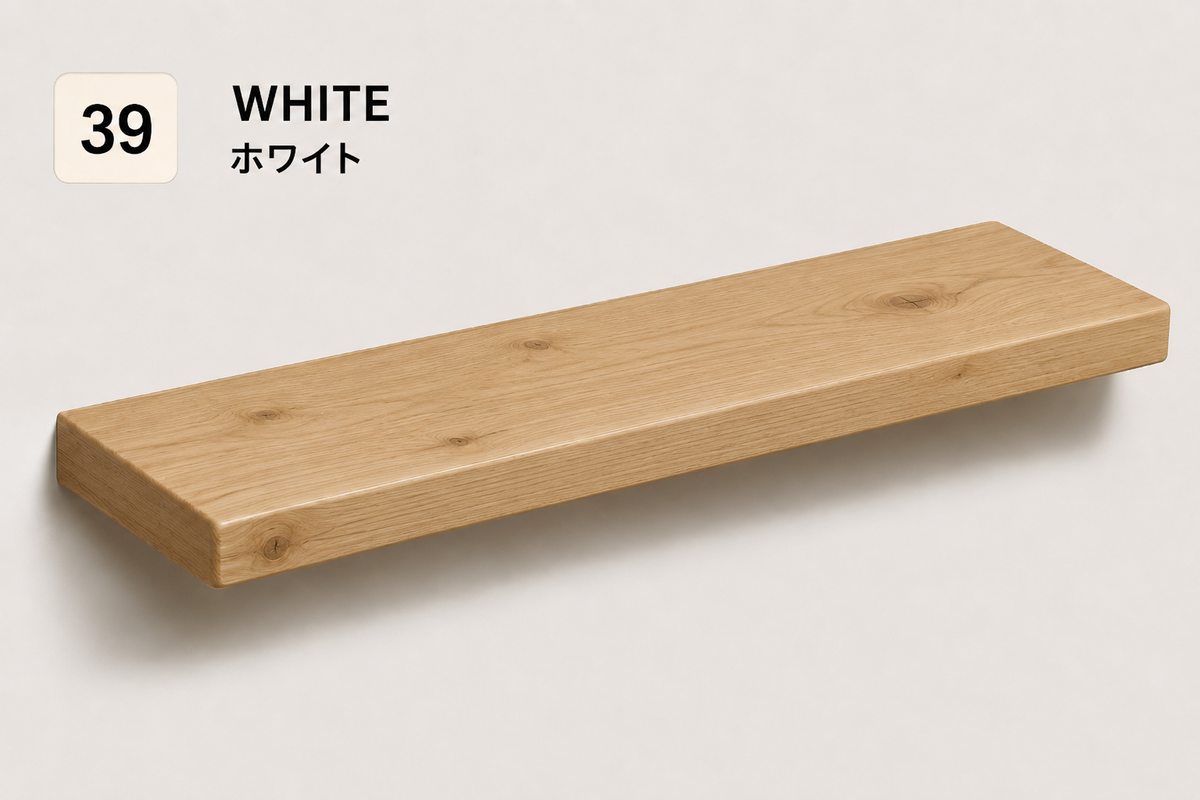 BOUQUET RUSTIC — Tono White | Balda de Roble de Lámina Entera | 7,5 cm