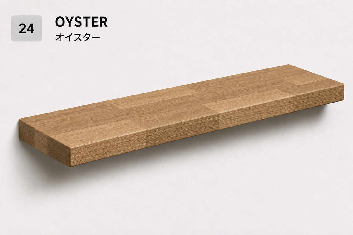 PARQUET — balda flotante de roble macizo Finger Joint — tono Oyster — 4 cm
