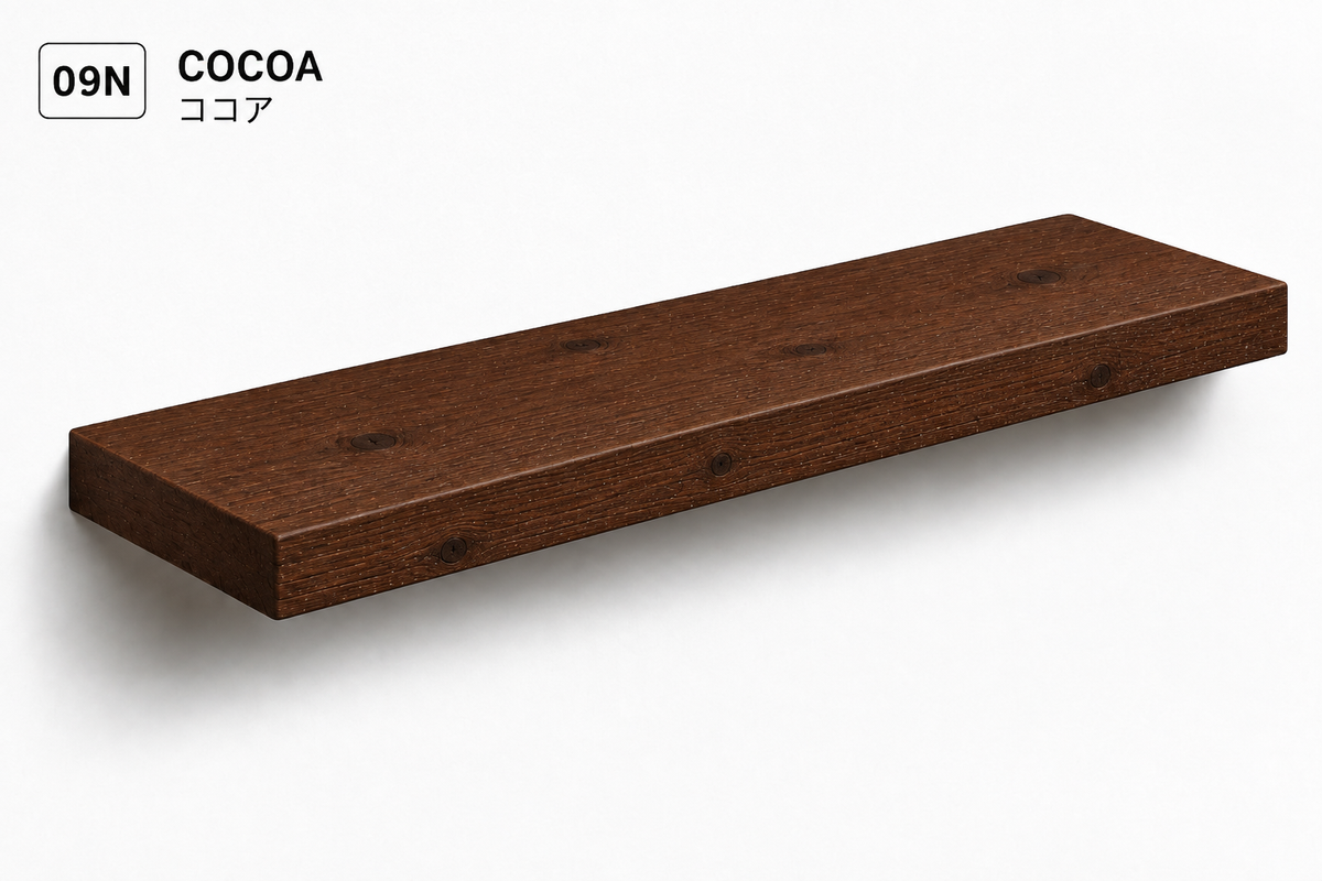 BOUQUET RUSTIC — Tono Cocoa | Balda de Roble de Lámina Entera