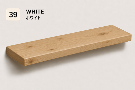 BOUQUET RUSTIC — Tono White | Balda de Roble de Lámina Entera | 9,8 cm