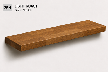 PARQUET — balda flotante de roble macizo Finger Joint — tono Light Roast — 6,5 cm